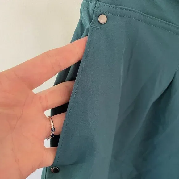 Mondetta Tie Front Short Atlantic Deep green Color Women's Size XL NWT - Picture 3 of 9